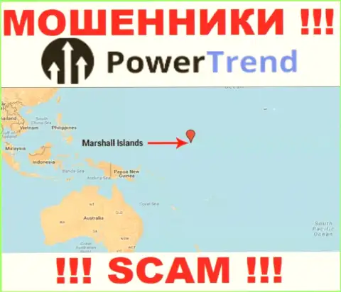 Контора PowerTrend зарегистрирована в офшоре, на территории - Маршалловы острова