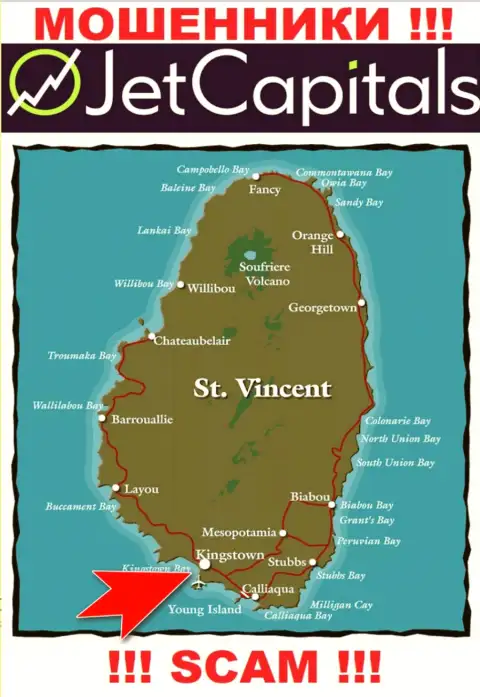 Kingstown, St Vincent and the Grenadines - здесь, в офшоре, базируются интернет-ворюги Jet Capitals