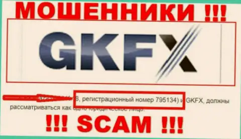 Номер регистрации очередных ворюг глобальной internet сети компании GKFXECN Com - 795134