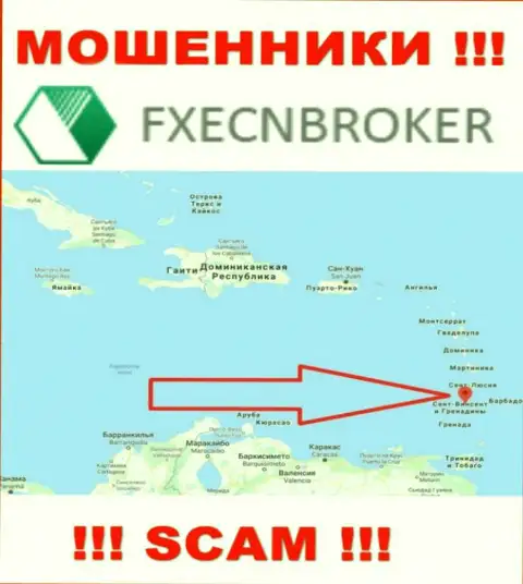 ФХЕСН Брокер - это ВОРЮГИ, которые зарегистрированы на территории - Saint Vincent and the Grenadines