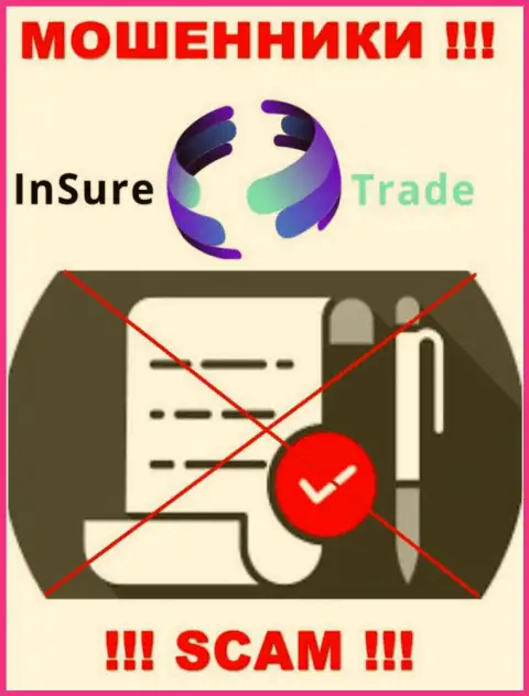Доверять Insure Trade довольно-таки рискованно !!! На своем сайте не разместили лицензию