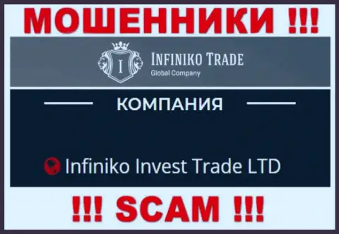Infiniko Invest Trade LTD - это юридическое лицо интернет-мошенников ИнфиникоТрейд