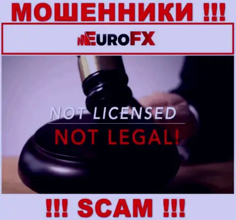 Информации о лицензии EuroFX Trade у них на официальном сайте не показано - это ОБМАН !!!