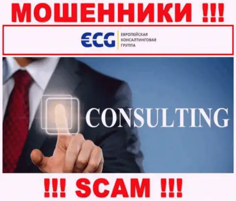 Consulting - сфера деятельности мошеннической конторы Европейская Консалтинговая Группа