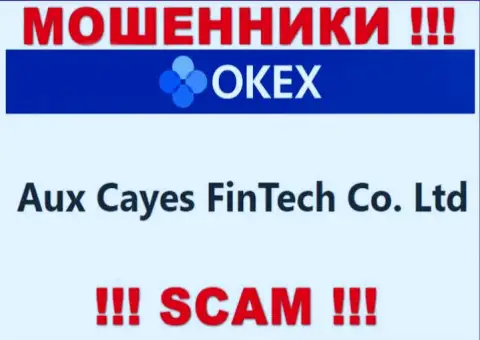 Аукс Кауес ФинТеч Ко. Лтд - это компания, которая руководит интернет-ворами OKEx