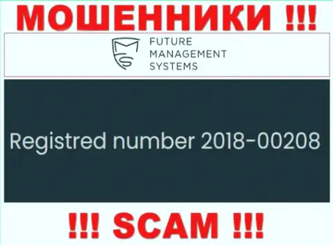 Регистрационный номер конторы ФутурФХ Орг, которую нужно обходить десятой дорогой: 2018-00208