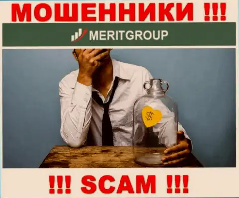 Лучше избегать интернет мошенников Merit Group - рассказывают про кучу денег, а в итоге оставляют без денег