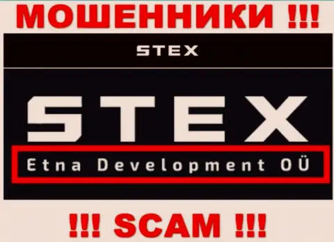 На сервисе Стекс Ком сказано, что Etna Development OÜ - это их юридическое лицо, однако это не значит, что они надежные