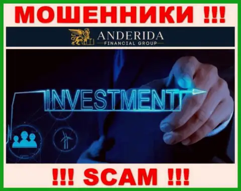 Anderida Group разводят лохов, оказывая противоправные услуги в области Investing
