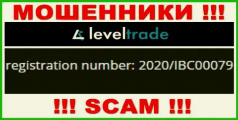 ЛевелТрейд Ио на самом деле имеют номер регистрации - 2020/IBC00079