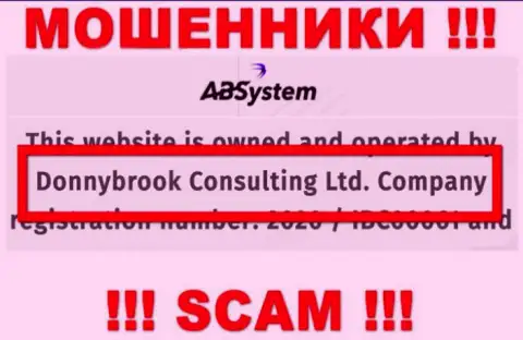 Сведения о юридическом лице ABSystem Pro, ими является контора Donnybrook Consulting Ltd