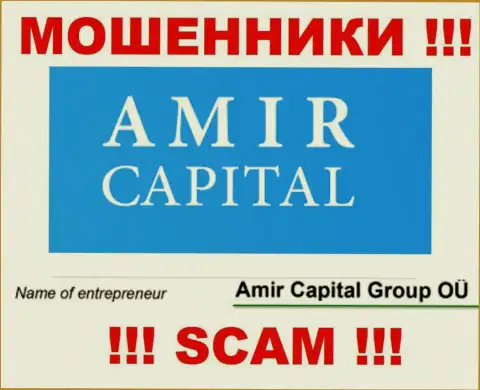 Амир Капитал Групп ОЮ - это организация, которая руководит интернет мошенниками AmirCapital