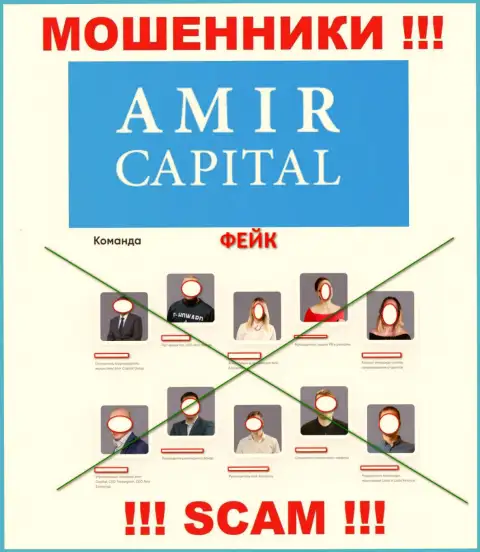 Шулера Amir Capital безнаказанно прикарманивают вложенные денежные средства, поскольку на онлайн-сервисе указали липовое руководство