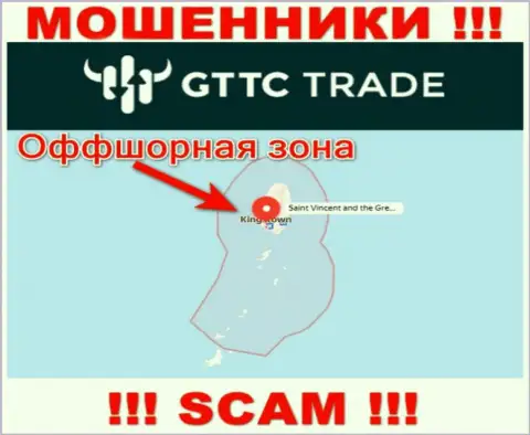 МОШЕННИКИ GT-TC Trade имеют регистрацию очень далеко, а именно на территории - Сент-Винсент и Гренадины