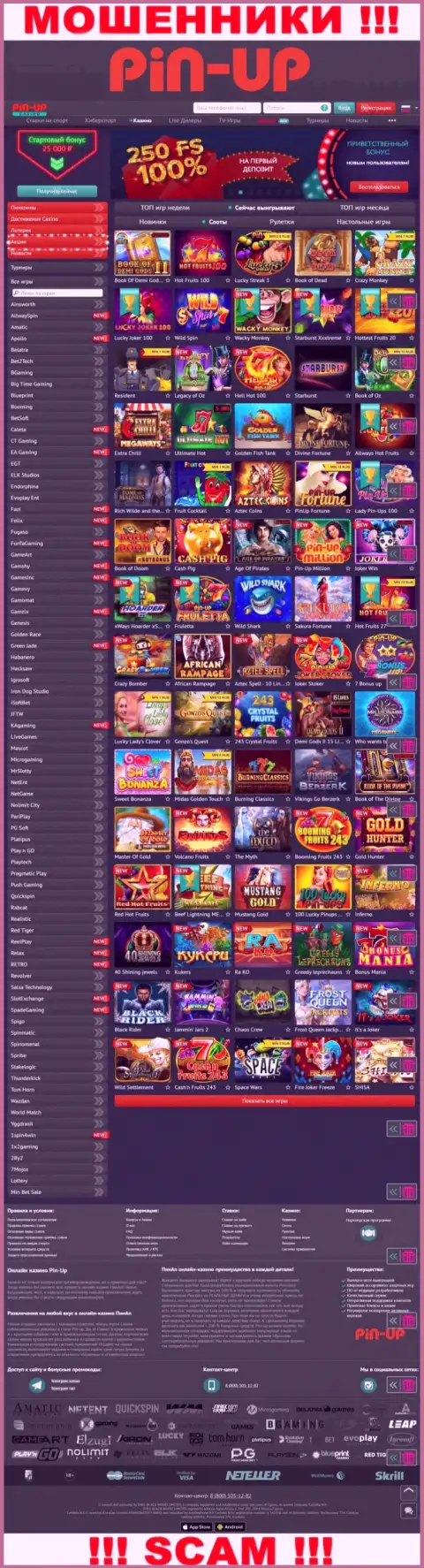 Pin-Up Casino - это официальный веб-сервис интернет мошенников Pin-Up Casino