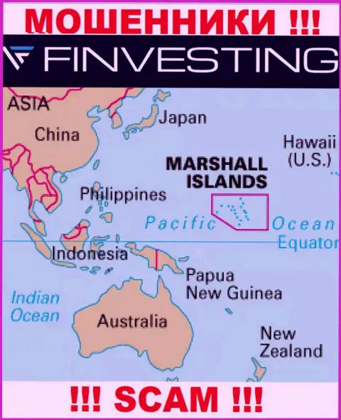 Marshall Islands - это юридическое место регистрации конторы Finvestings Com