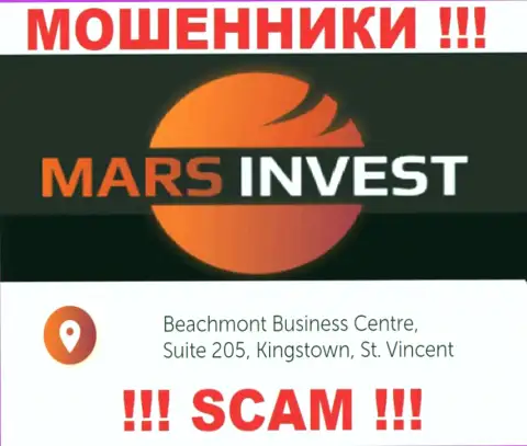 MarsInvest - это жульническая компания, расположенная в офшоре Beachmont Business Centre, Suite 205, Kingstown, St. Vincent and the Grenadines, будьте бдительны