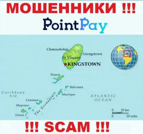ПоинтПей Ио - это мошенники, их адрес регистрации на территории St. Vincent & the Grenadines