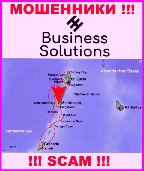 Business Solutions специально пустили корни в оффшоре на территории Kingstown St Vincent & the Grenadines - МОШЕННИКИ !!!
