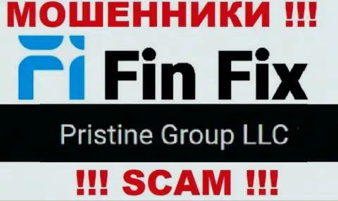 Юридическое лицо, владеющее internet шулерами Fin Fix - Pristine Group LLC