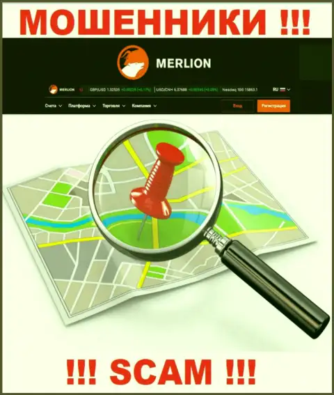 Где именно зарегистрированы internet-мошенники Merlion-Ltd Com неведомо - юридический адрес регистрации тщательно спрятан