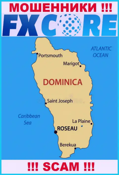 ФХ Кор Трейд - это internet шулера, их место регистрации на территории Содружество Доминики