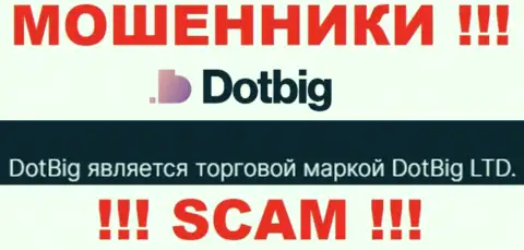 DotBig Com - юр лицо интернет мошенников организация DotBig LTD