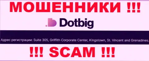 Абсолютно все клиенты DotBig Com будут слиты - данные internet мошенники засели в офшоре: Suite 305, Griffith Corporate Centre Kingstown, St. Vincent and the Grenadines