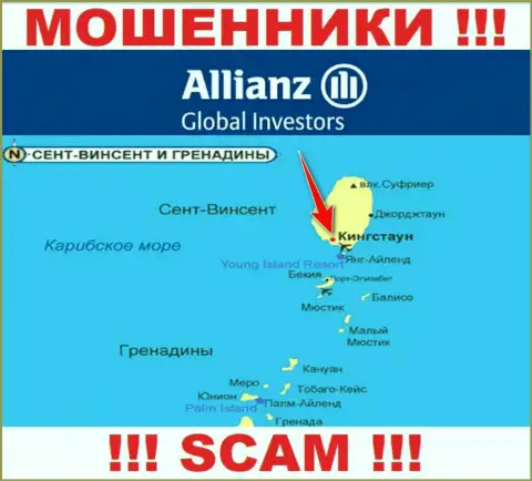 Allianz Global Investors LLC безнаказанно обдирают, поскольку находятся на территории - Kingstown, St. Vincent and the Grenadines