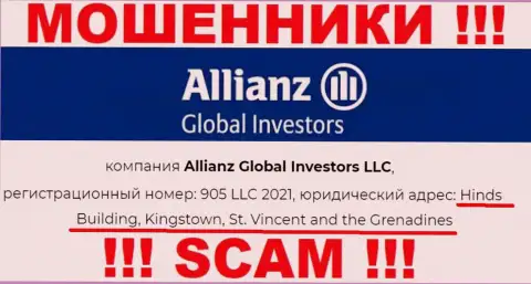 Оффшорное расположение Алльянс Глобал Инвесторс по адресу Хиндс Билдинг, Кингстаун, Сент-Винсент и Гренадины позволяет им безнаказанно обворовывать
