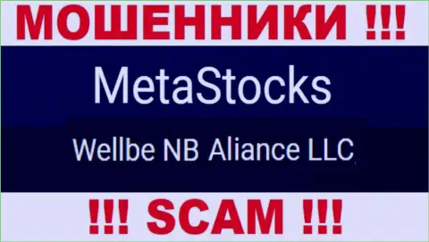 Юридическое лицо интернет-мошенников Meta Stocks - это Веллбе НБ Альянс ЛЛК