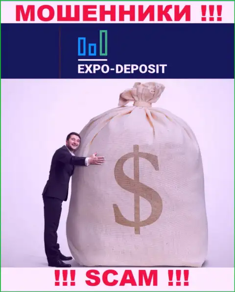 Невозможно вернуть назад денежные средства с организации Expo-Depo Com, поэтому ни копеечки дополнительно отправлять не нужно