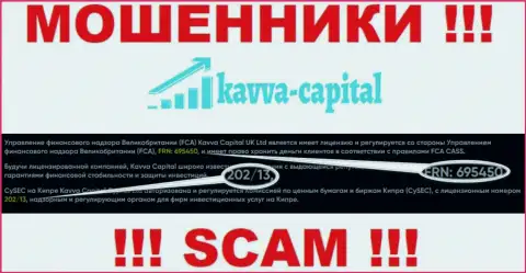 Вы не вернете денежные средства из организации KavvaCapital, даже зная их лицензию на осуществление деятельности с официального веб-ресурса