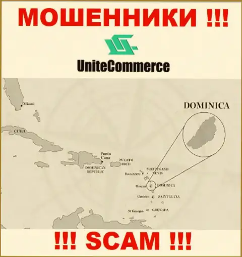 Unite Commerce расположились в офшоре, на территории - Содружества Доминики