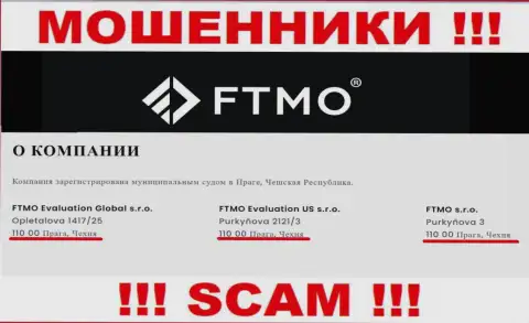 FTMO s.r.o. - это очередной развод, юридический адрес компании - ненастоящий
