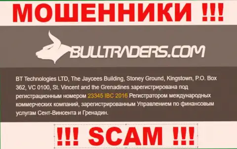 Bull Traders - это РАЗВОДИЛЫ, номер регистрации (23345 IBC 2016) тому не препятствие