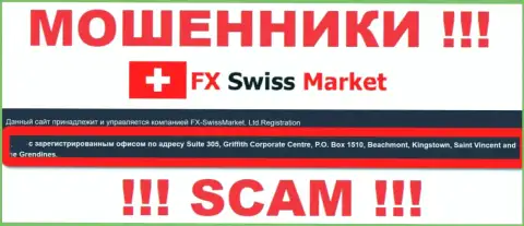 Юридическое место регистрации мошенников FX-SwissMarket Com - Saint Vincent and the Grendines