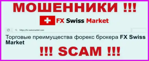 Направление деятельности FX-SwissMarket Com: Forex - хороший доход для мошенников