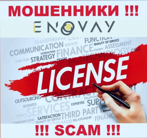 У конторы EnoVay не имеется разрешения на ведение деятельности в виде лицензионного документа - это МОШЕННИКИ