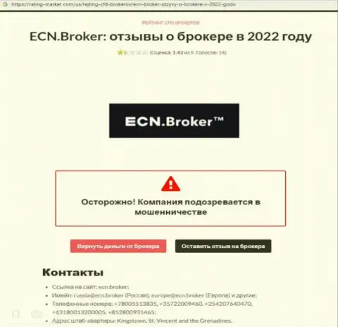 ECNBroker - наглый обман реальных клиентов (обзор противоправных деяний)