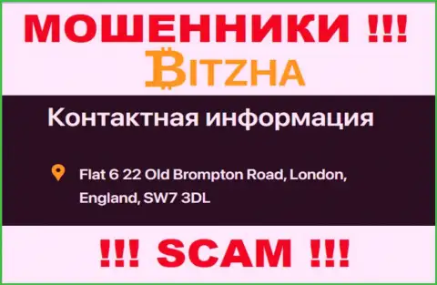Верить информации, что Bitzha24 указали у себя на интернет-сервисе, на счет местонахождения, не нужно